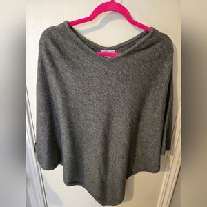 Gray Sweater Poncho